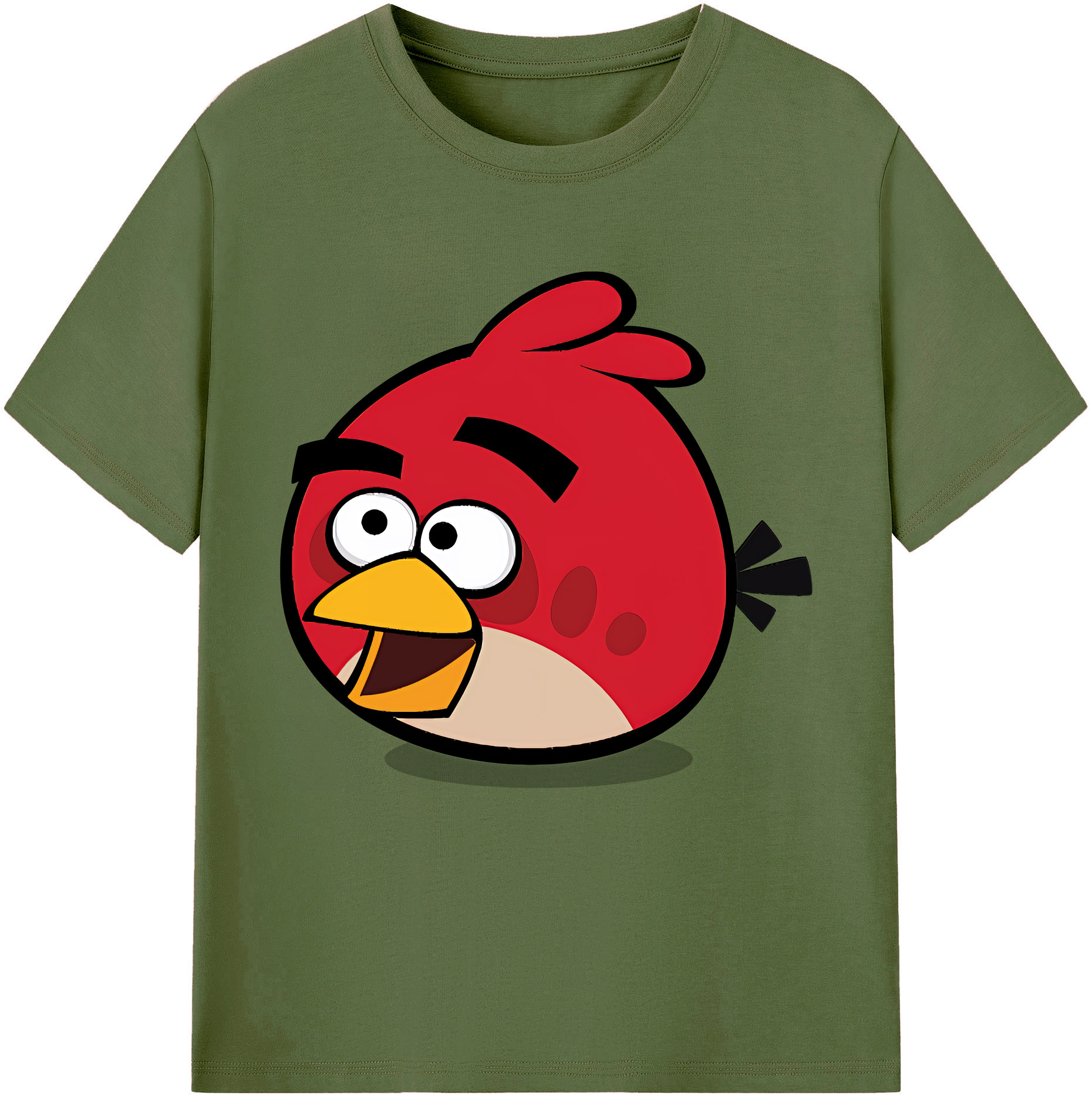 （画像用） Angry Birds アングリーバード 綿100％半袖Tシャツ（フロントプリント）